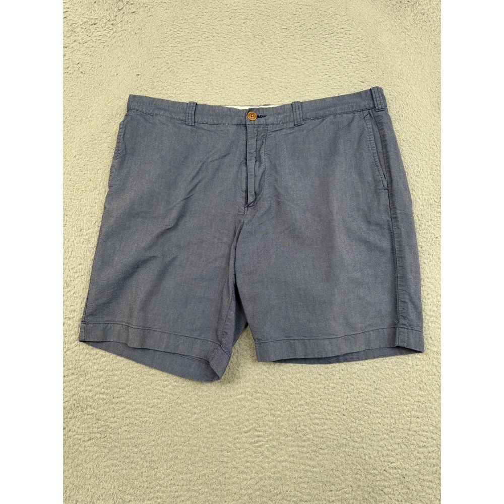 J Crew Sunwashed Oxford Shorts Mens 38 Blue Chino 9" Inseam Lightweight Summer